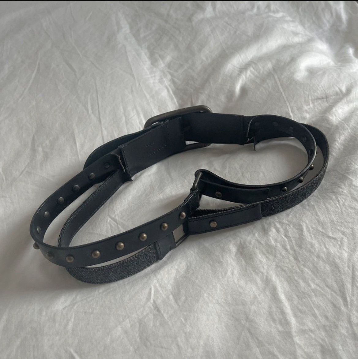 Dolce & Gabbana Dolce & Gabbana Denim Studded Belt Size ONE SIZE - 2 Thumbnail