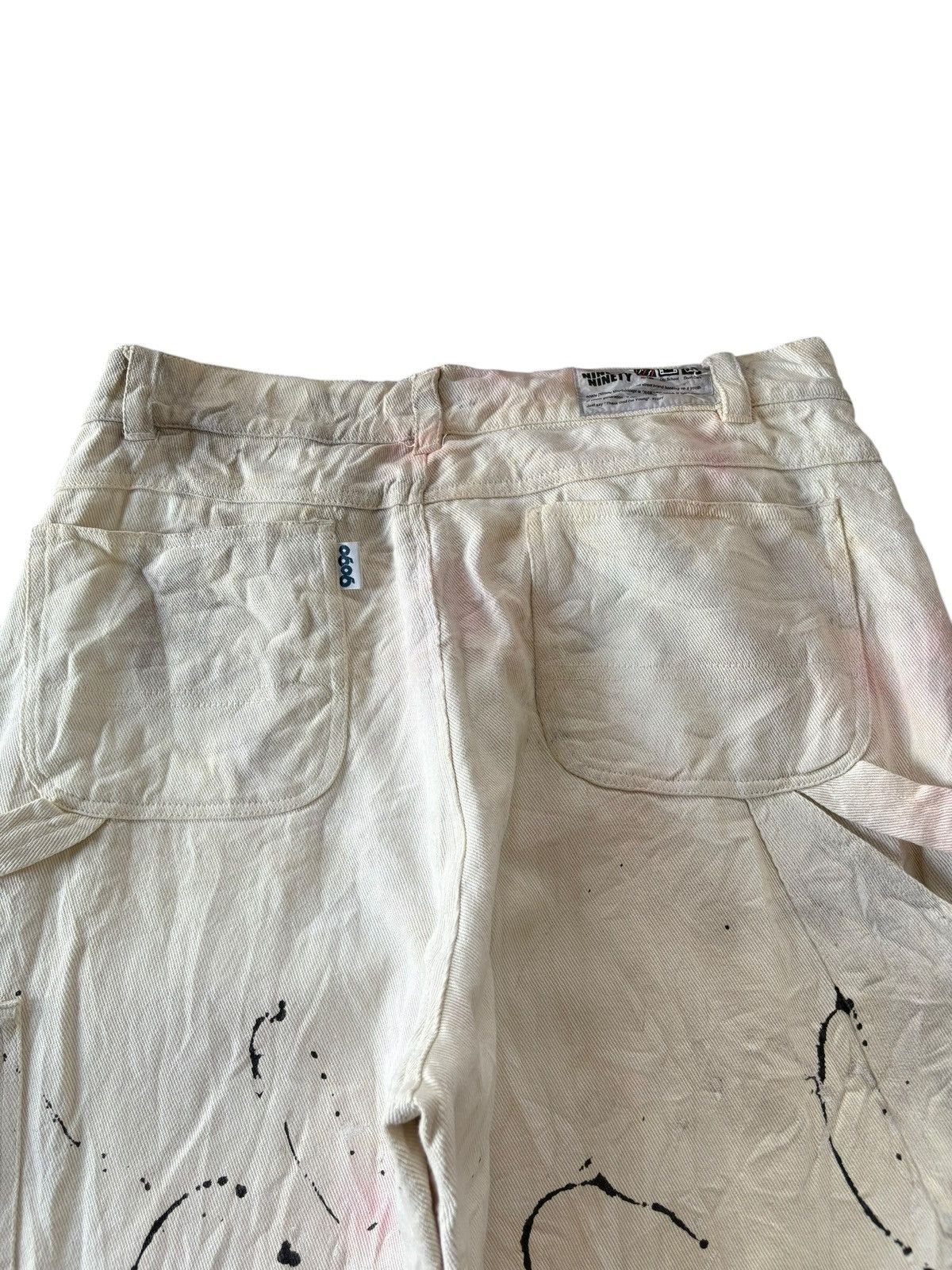 Japanese Brand Vintage Japanese Brand Painted Carpenter Baggy Jeans Size US 32 / EU 48 - 4 Thumbnail