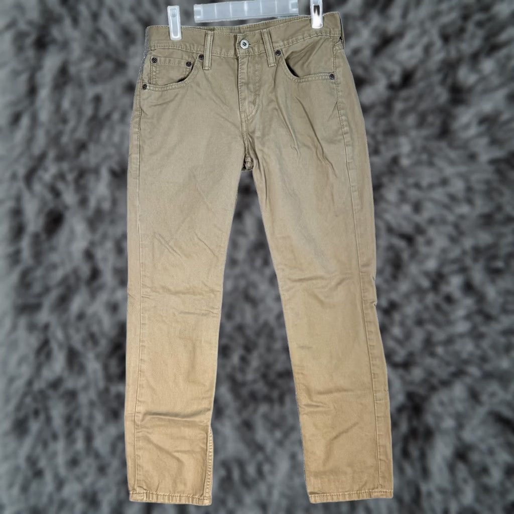 Levi's VINTAGE Levis 511 Jeans Mens 28x30 Tan Khaki Slim Fit Twill Chino Zip Fly Size US 28 / EU 44 - 1 Thumbnail