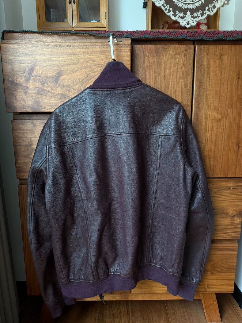 Saint Laurent Paris Saint Laurent Purple Bomber Leather Jacket-2507 Size US L / EU 52-54 / 3 - 8 Thumbnail
