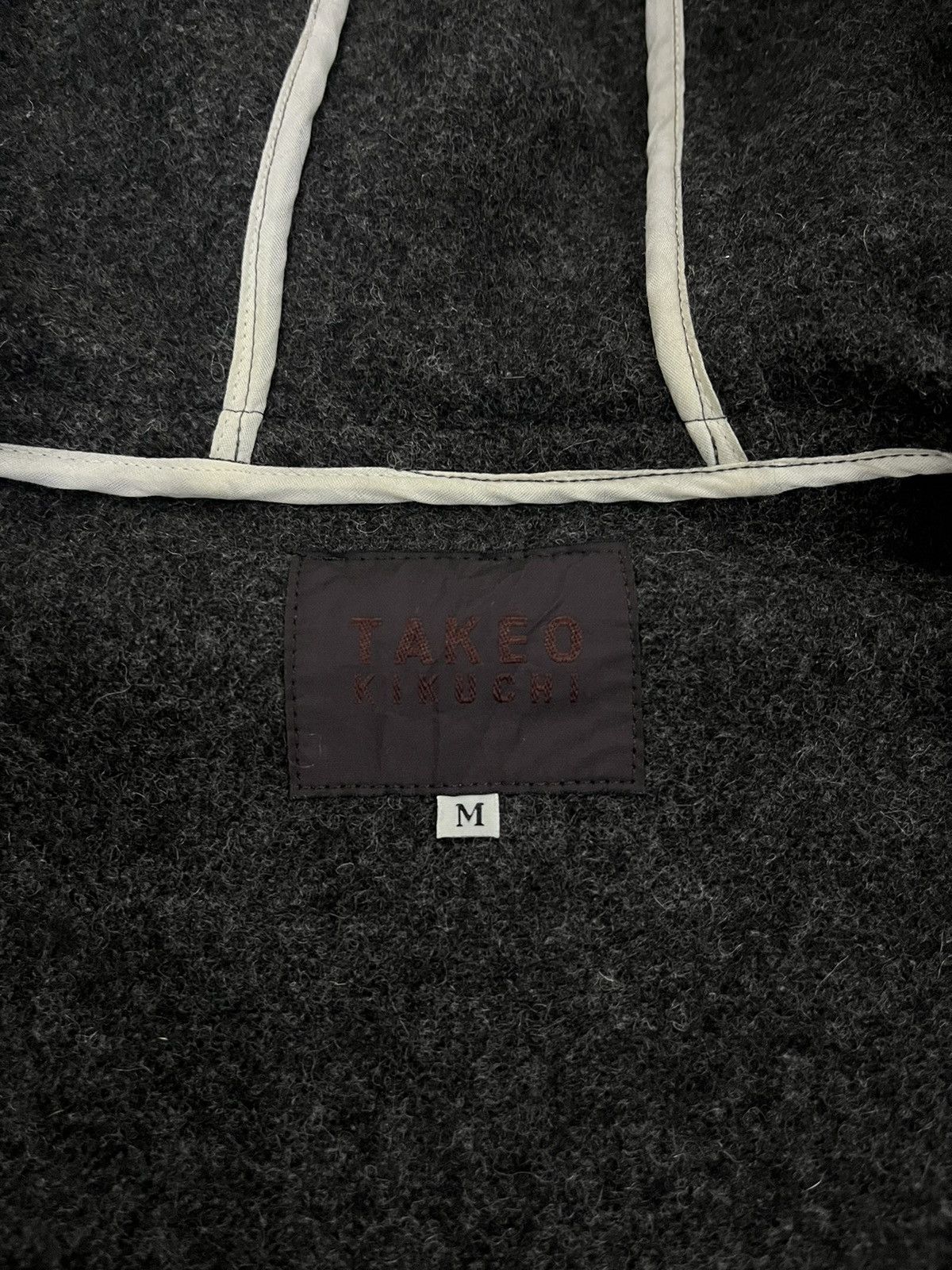 Designer × Japanese Brand × Takeo Kikuchi 🇯🇵 TAKEO KIKUCHI WOOL DUFFLE LONG COAT/JACKET Size US M / EU 48-50 / 2 - 11 Thumbnail