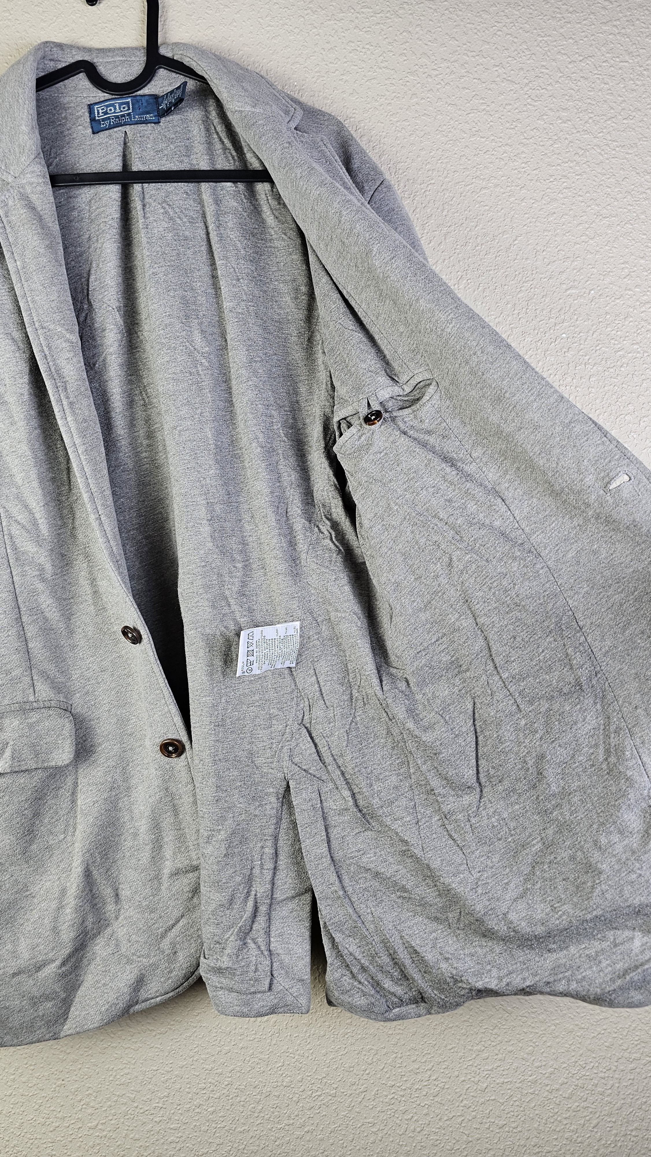 Polo Ralph Lauren Polo Ralph Lauren Knit Blazer Unstructured Gray L Size 42L - 9 Thumbnail