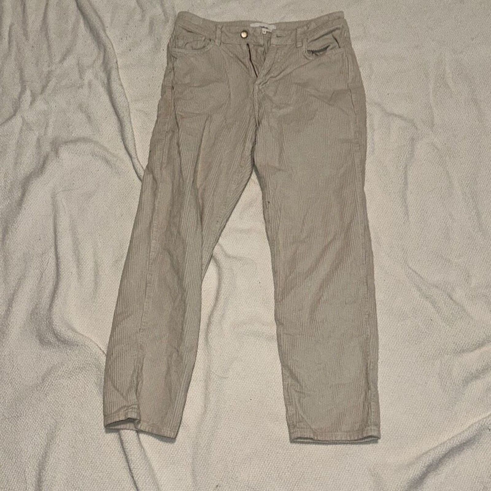 ba&sh Bash Corduroy Ecru Women’s Pants | Sz 2 Size 26" / US 2 / IT 38 - 2 Thumbnail