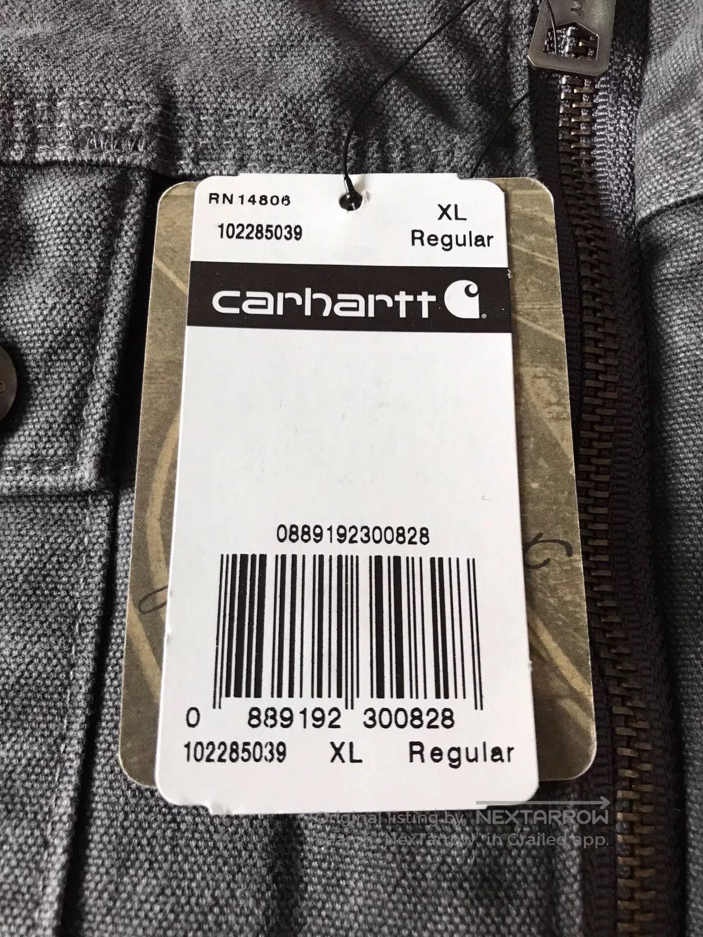 Carhartt Carhartt 102285 Washed Canvas Hooded Jacket. Size US XL / EU 56 / 4 - 8 Thumbnail