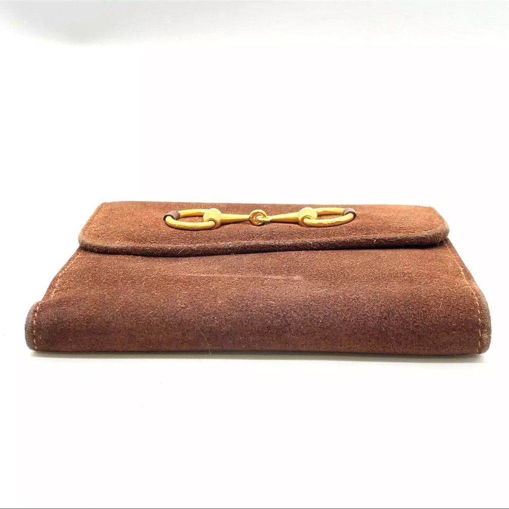 Gucci Authentic Gucci Horsebit Suede Bi-fold Wallet & 6 Key Holde Size ONE SIZE - 6 Thumbnail