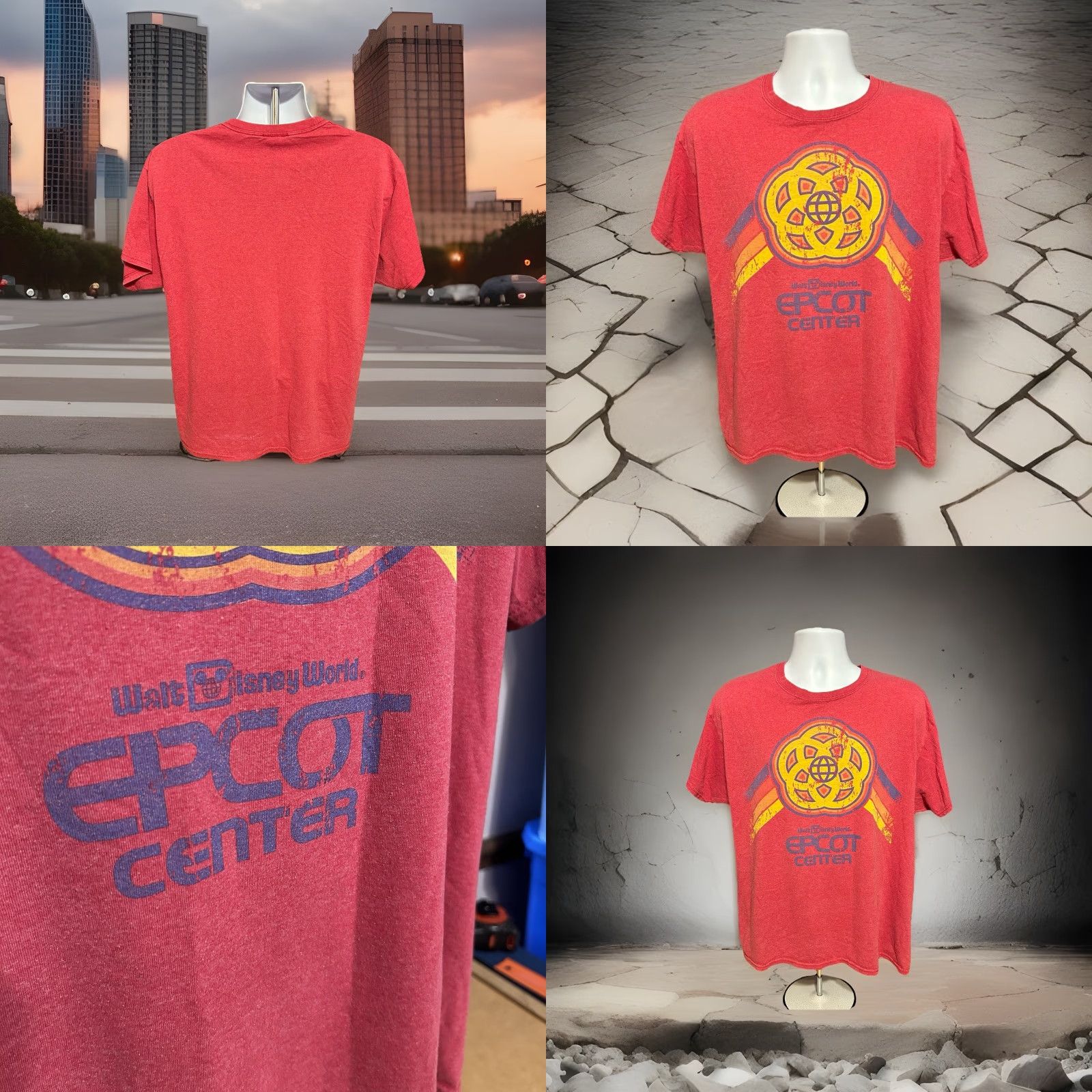 Disney Disney Epcot Center Shirt Men L Red Short Sleeve Hanes Size US L / EU 52-54 / 3 - 9 Thumbnail