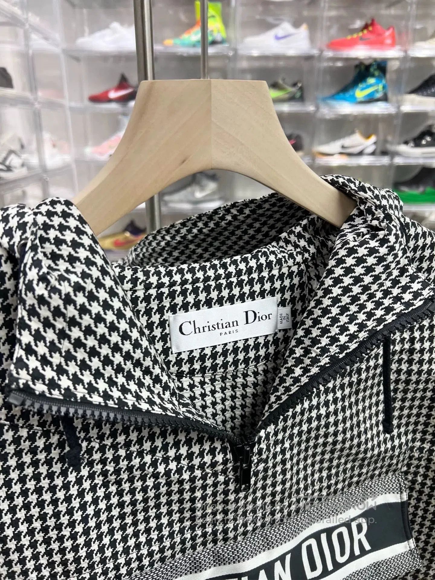 Dior dior houndstooth hooded long sleeve jacket. Size US S / EU 44-46 / 1 - 7 Thumbnail