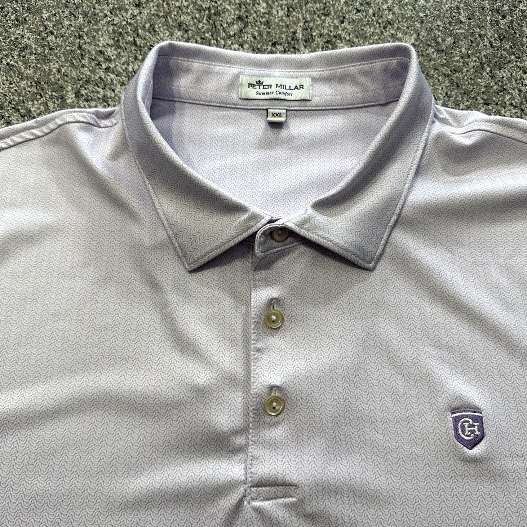 Peter Millar Peter Millar Polo Shirt Mens 2XL Summer Comfort Short Sleeve Lavender Purple Stretch Golf Size US XXL / EU 58 / 5 - 2 Thumbnail
