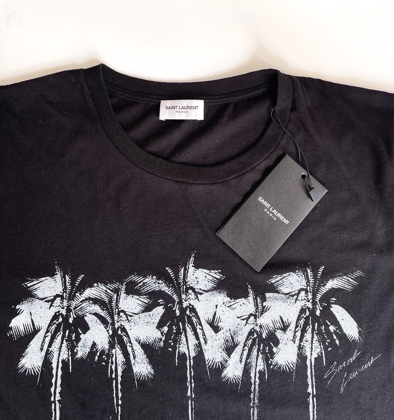 Yves Saint Laurent Saint Laurent palm trees t-shirt black Size M / US 6-8 / IT 42-44 - 3 Thumbnail
