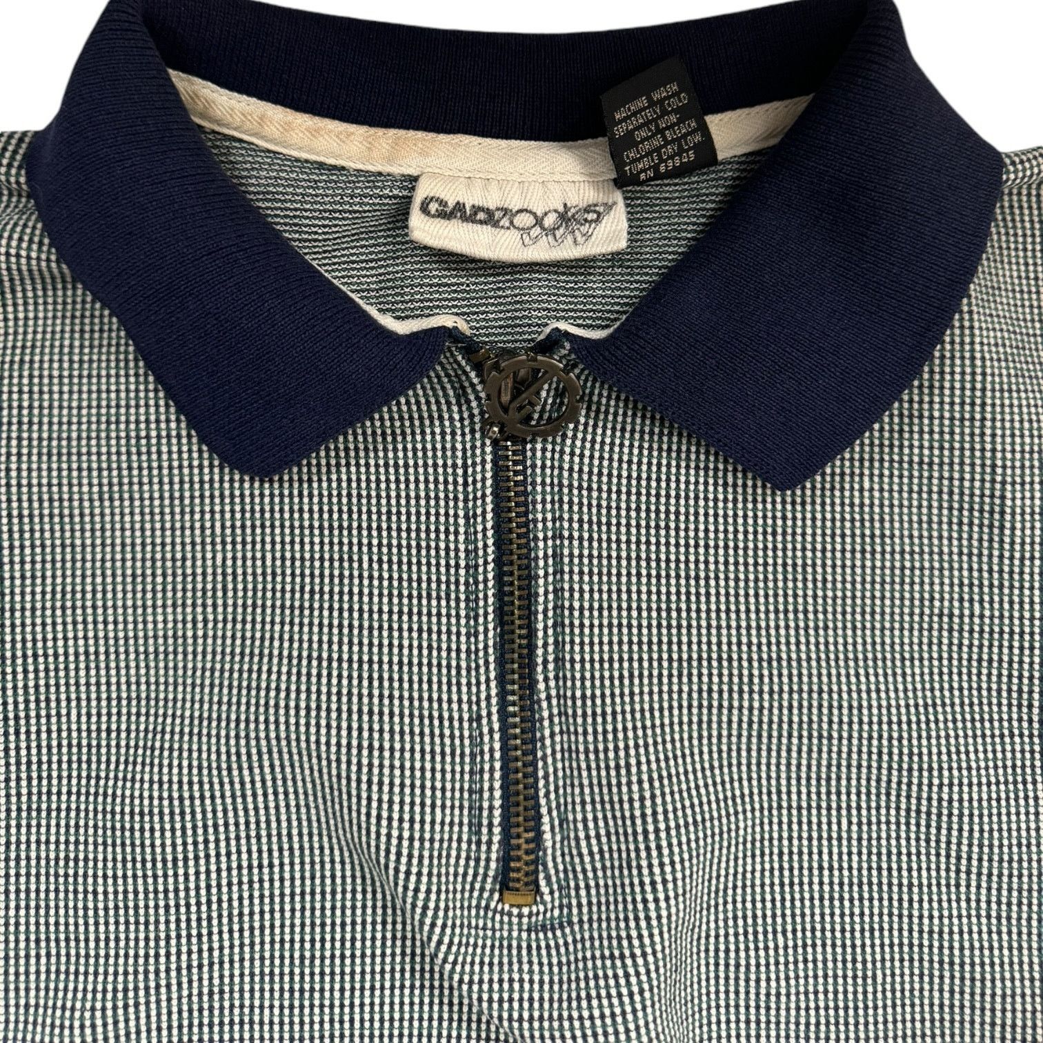 Other Vintage 1980s Gadzooks Loose Fit Blue White Green Polo Large Size US L / EU 52-54 / 3 - 2 Thumbnail