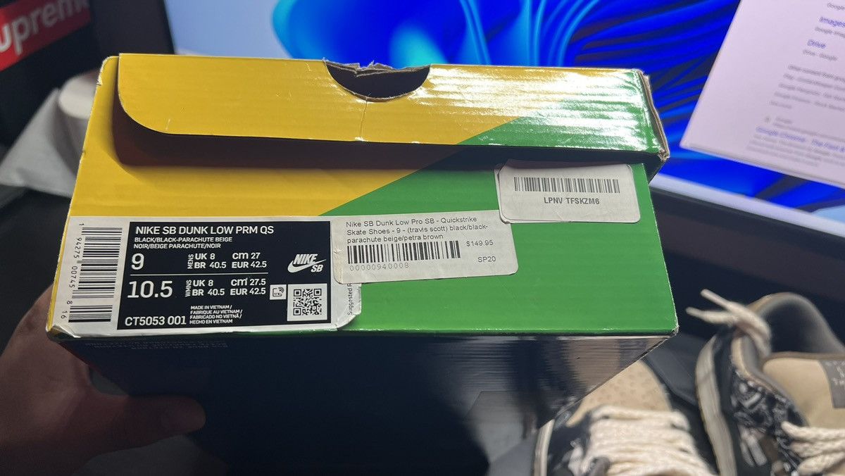 Nike × Travis Scott Travis Scott dunk low Size US 9 / EU 42 - 6 Thumbnail