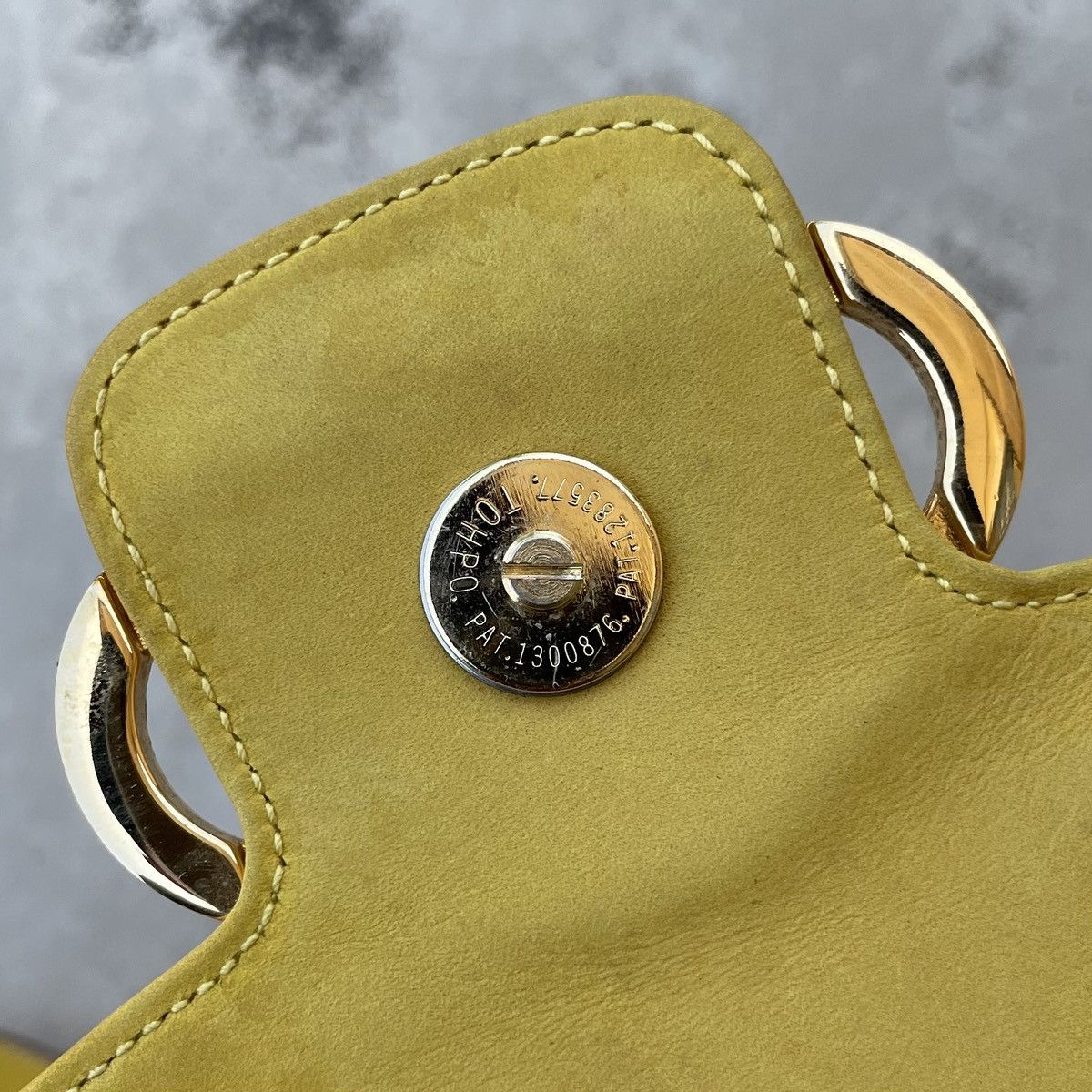 Salvatore Ferragamo Salvatore Ferragamo Yellow Suede Gancini Backpack Size ONE SIZE - 14 Thumbnail