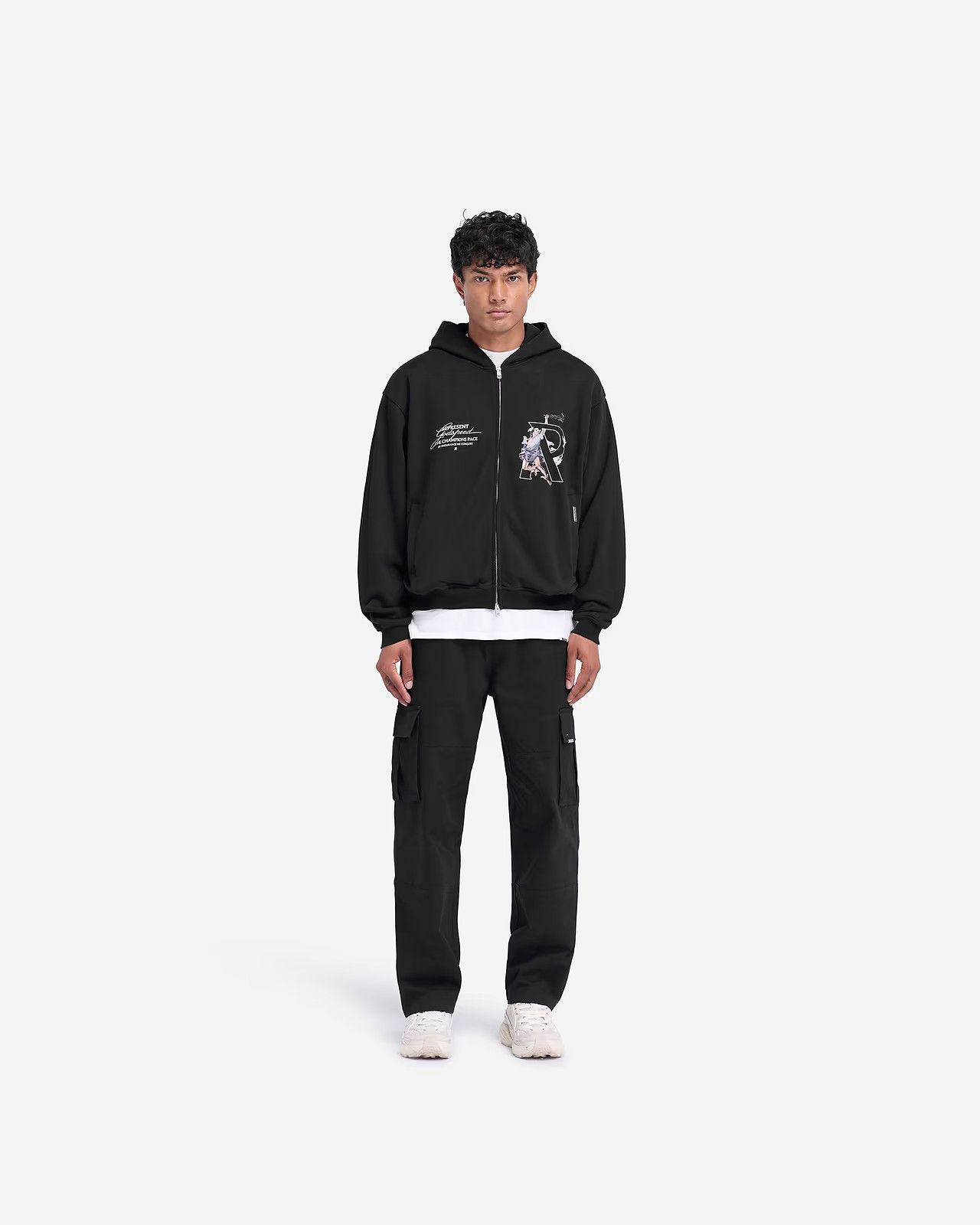 Represent Clo. o1mle1125 Hermes Zip Hoodie in Black Size US L / EU 52-54 / 3 - 5 Thumbnail