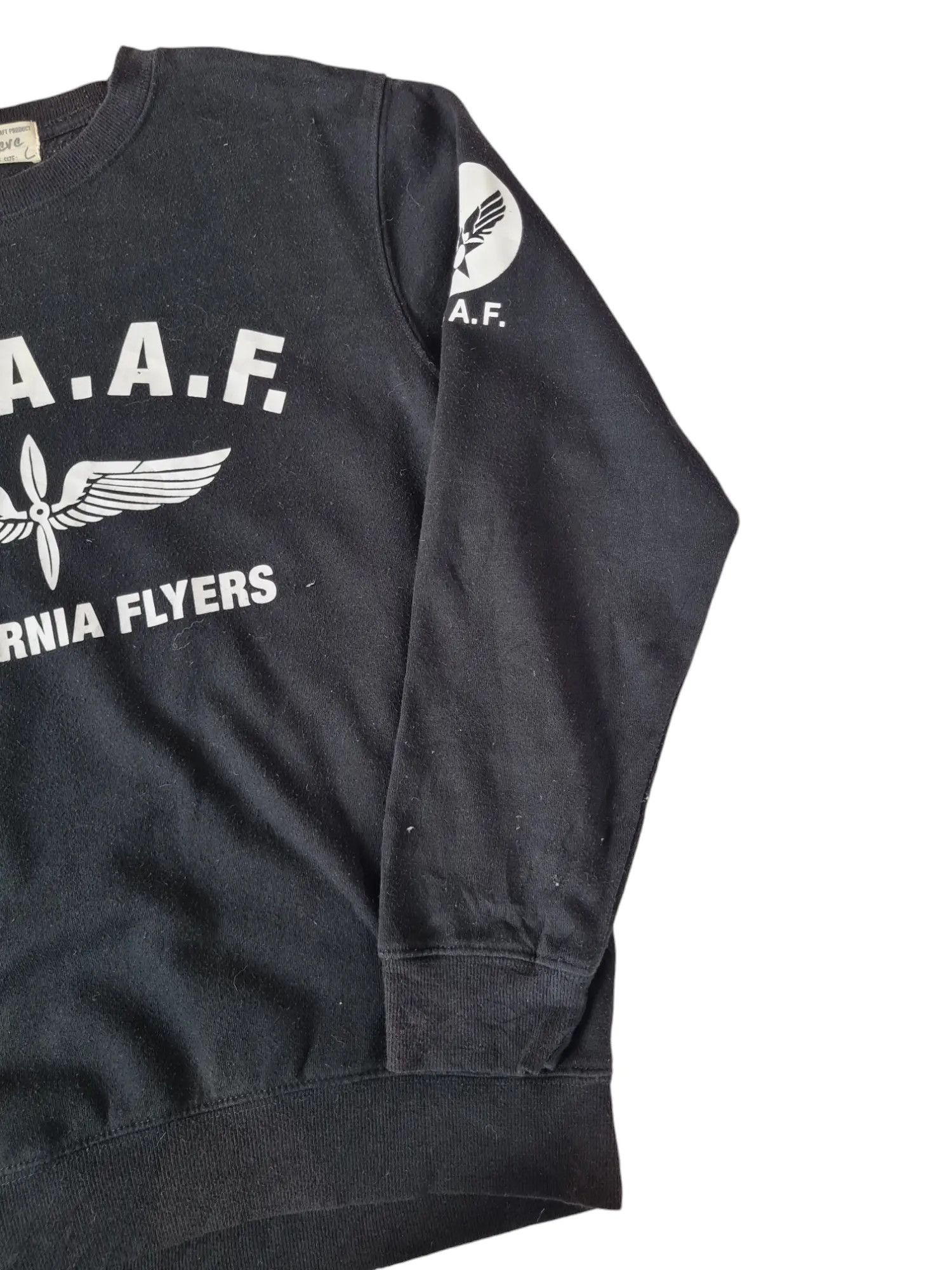 Japanese Brand Vtg Beaumere U.S.A.A.F Sweatshirt Black Size US L / EU 52-54 / 3 - 7 Thumbnail