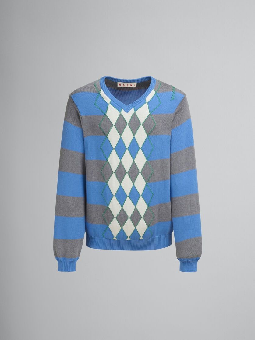 Marni o1f1d3z0326 Striped Sweater in Multicolor Size US M / EU 48-50 / 2 - 1 Thumbnail