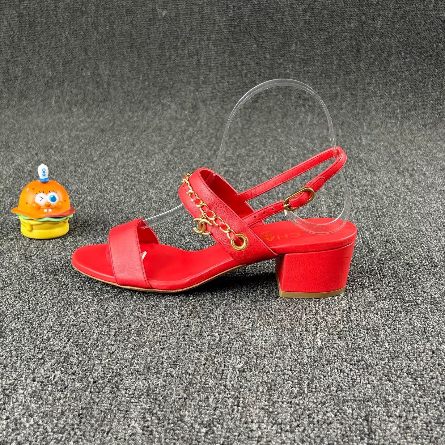Chanel Chanel New Red Woven CC Strap Sandals 36.5 HB6643 Size US 6 / IT 36 - 3 Thumbnail