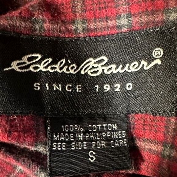 Eddie Bauer VINTAGE Eddie Bauer Shirt Mens Small Red Multi Tartan Plaid Flannel Button-Down Size US S / EU 44-46 / 1 - 4 Thumbnail