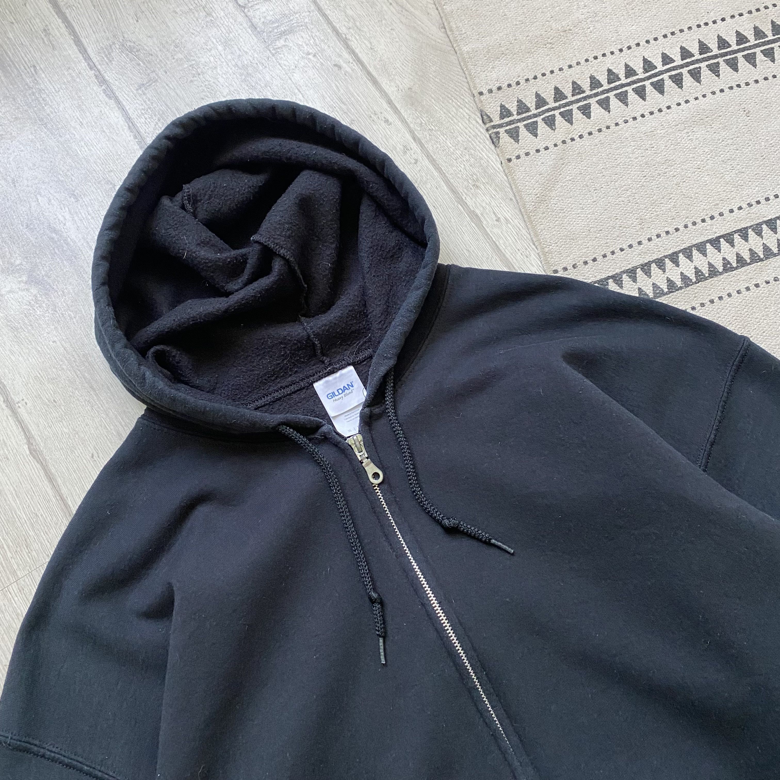 Russell Athletic ▪️Vintage Russell Athletic style Blank zip Hoodie Kanye vibe Size US XL / EU 56 / 4 - 4 Thumbnail