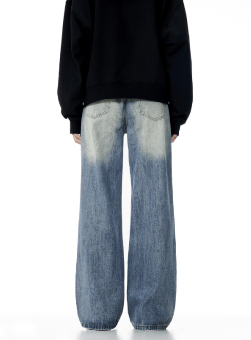 Japanese Brand × Jean Retro American men's simple flared washed jeans Size US 32 / EU 48 - 5 Thumbnail