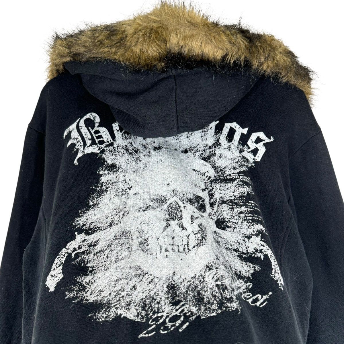 If Six Was Nine ☀️BERNINGS SHO HOODIE FUR SKULL SWEATSHIRT Size US L / EU 52-54 / 3 - 9 Thumbnail