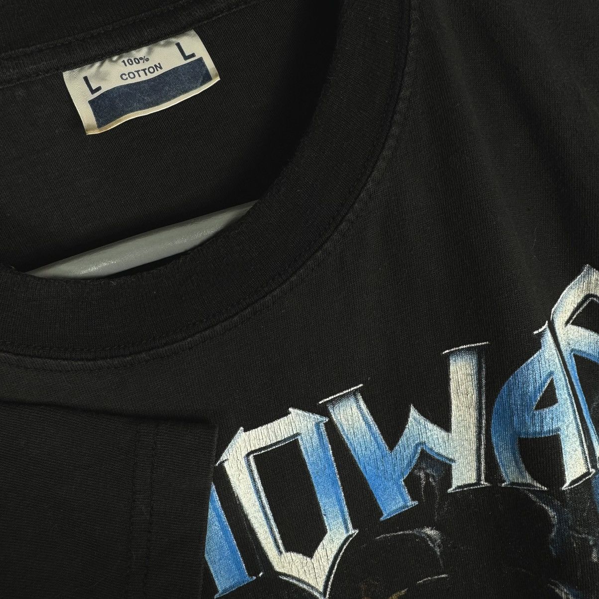 Band Tees Vintage 90s Manowar Metal Band Rare Euro T Shirt Size US L / EU 52-54 / 3 - 3 Thumbnail