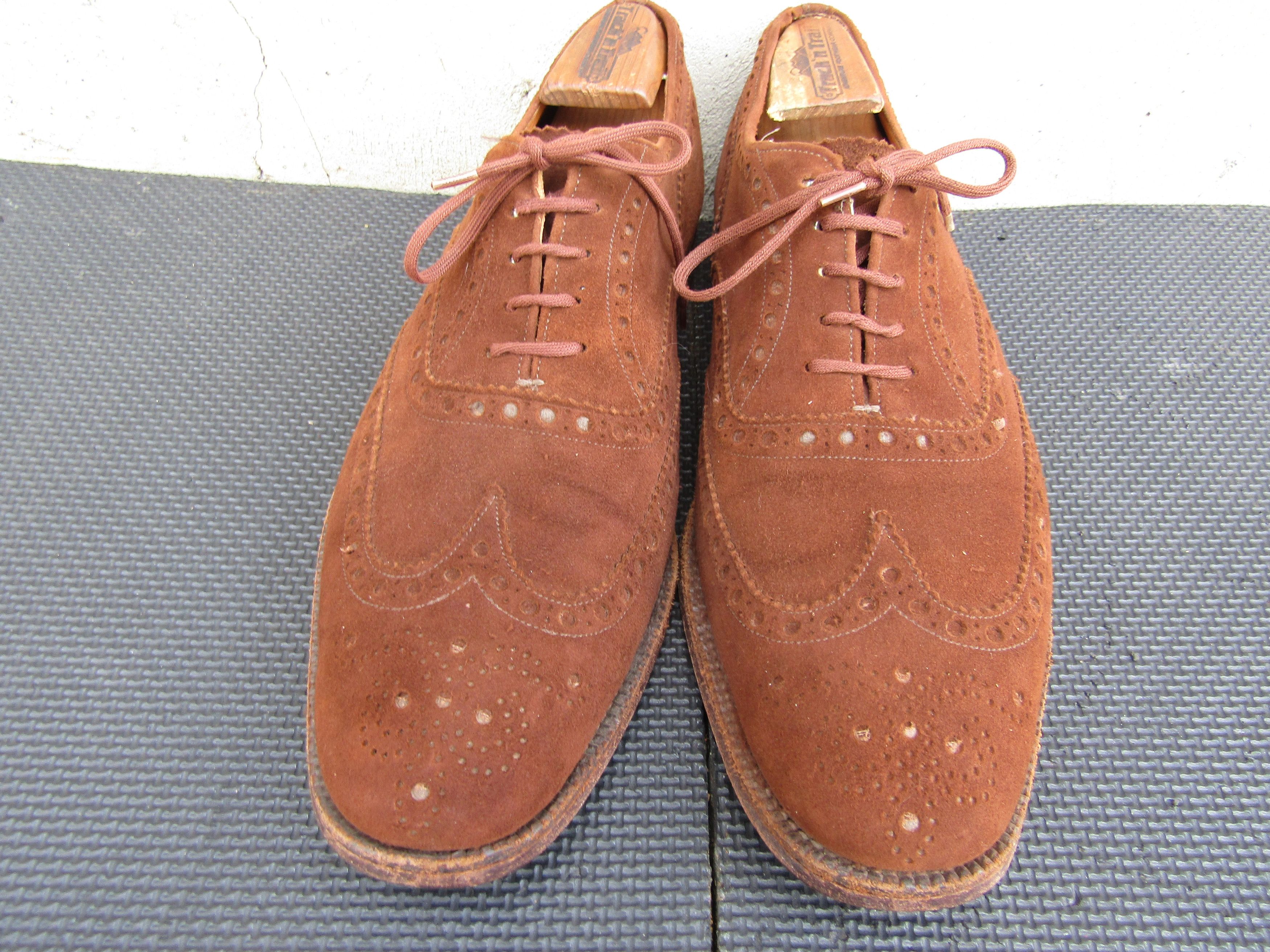 Church's Church's Cape Buck Suede Oxford Brogue Shoes Size US 10.5 / EU 43-44 - 4 Thumbnail