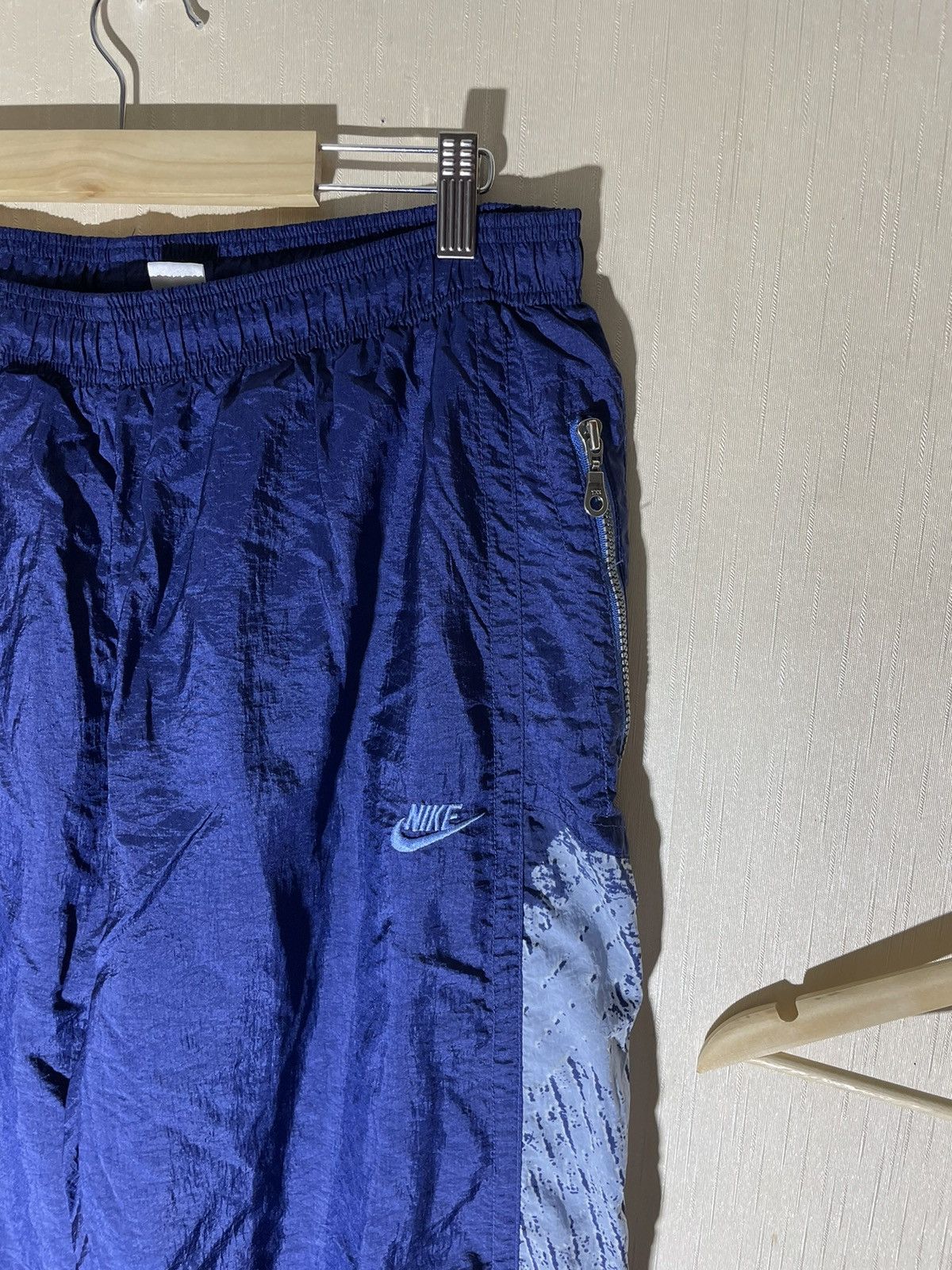Nike × Vintage Nike vintage streetwear nylons sweatpants 90s Size US 36 / EU 52 - 2 Thumbnail