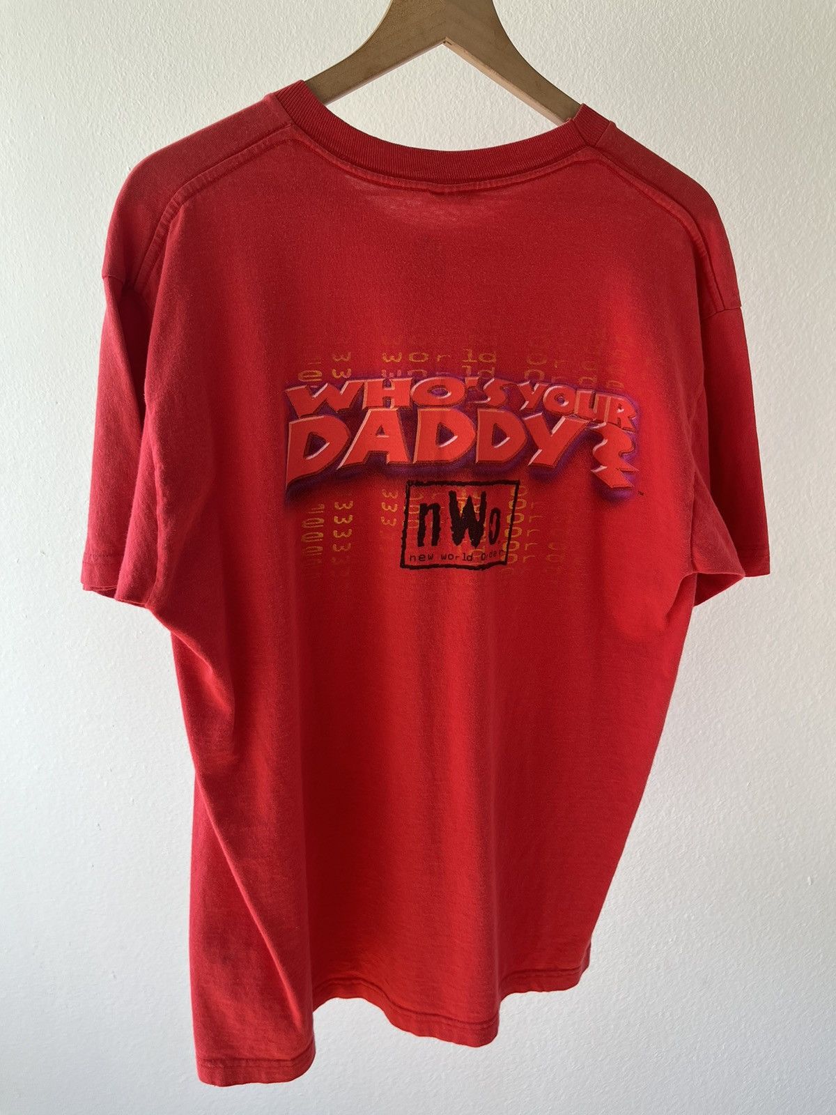 Vintage × WWE Scott Steiner "Who's Your Daddy?" 1999 WCW/WWE/NWO Tee Size US XL / EU 56 / 4 - 12 Thumbnail