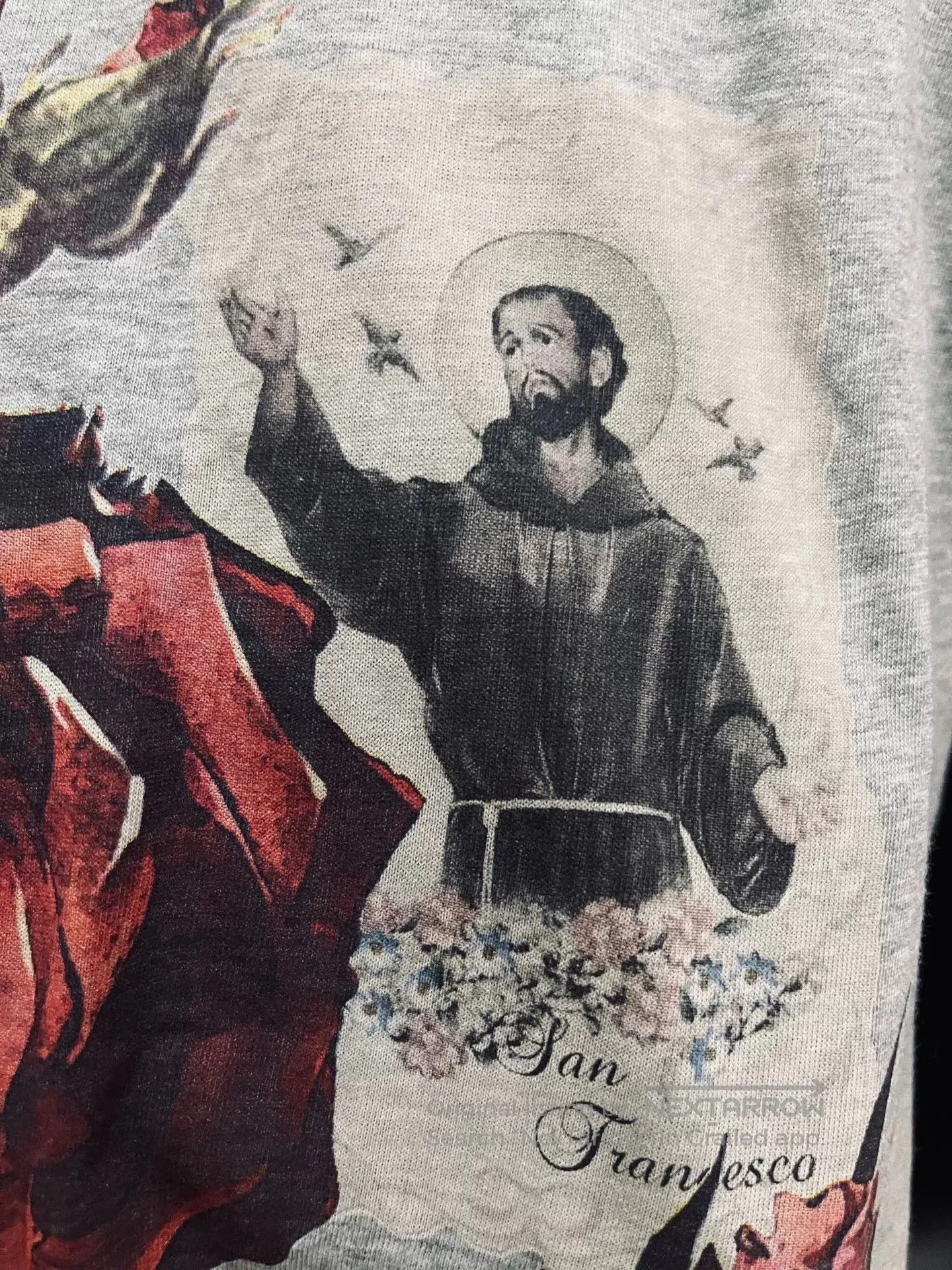 Dolce & Gabbana Dolce&Gabbana Jesus Rose Short Sleeve Shirt. Size US S / EU 44-46 / 1 - 2 Thumbnail