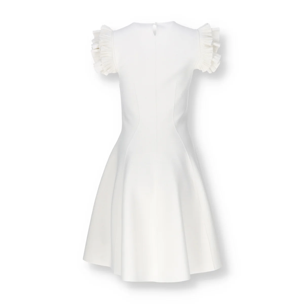 Alexander McQueen o1y0325 Mini Dress in White Size M / US 6-8 / IT 42-44 - 4 Thumbnail