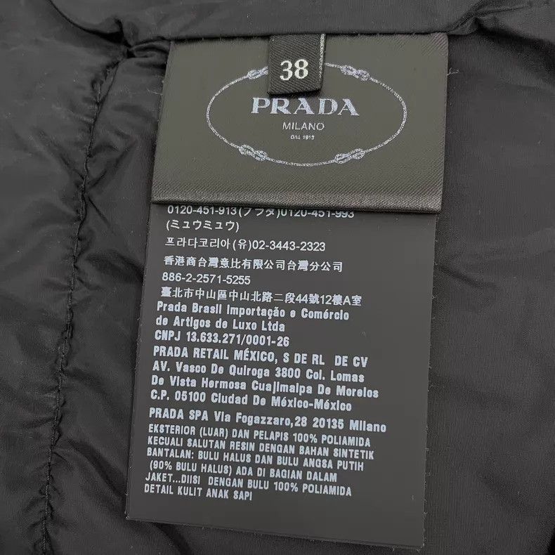 Prada Prada Black triangle stand-up collar zipper long-sleeved d Size XS / US 0-2 / IT 36-38 - 7 Thumbnail
