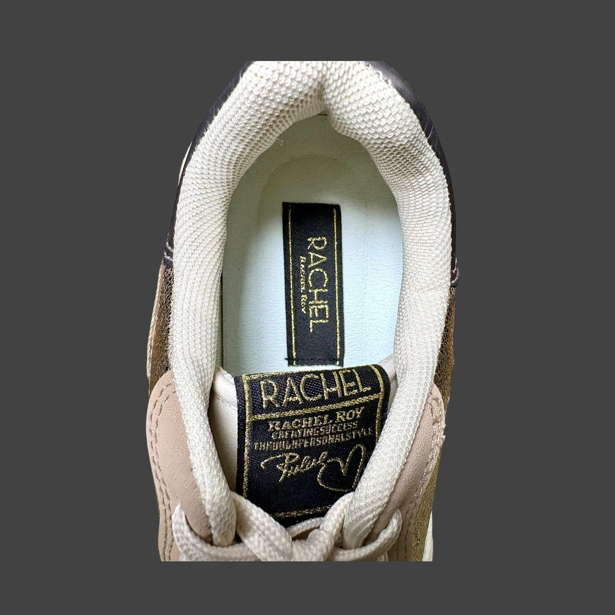 Other Rachel Roy Lacey Women’s Gold Beige White Sneakers Sz 7 Size US 7 / IT 37 - 9 Thumbnail