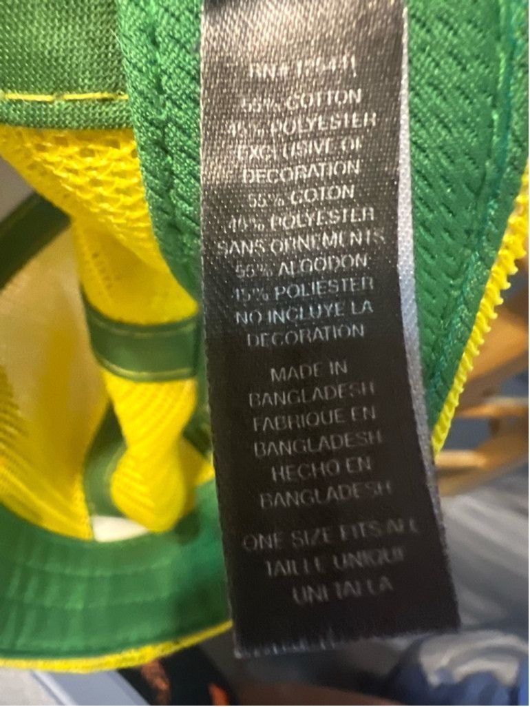 John Deere Unisex John Deere Hat One Size Green Yellow Size ONE SIZE - 8 Thumbnail