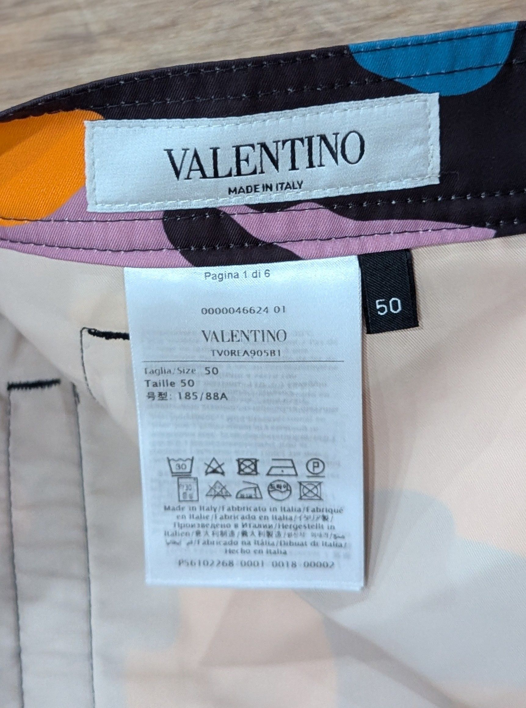 Valentino Valentino Camouflage Cargo Pants Orange Multi 50 US 34 Size US 34 / EU 50 - 7 Thumbnail