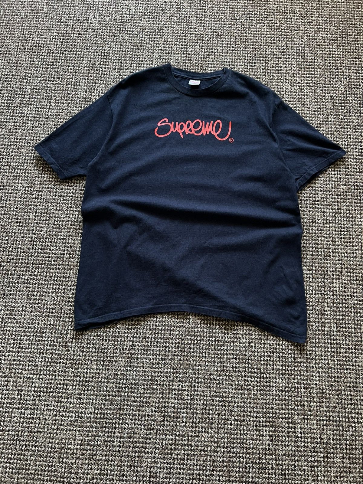 Supreme Supreme Handstyle Tee SS22 Big Logo Hype Size US XL / EU 56 / 4 - 2 Thumbnail