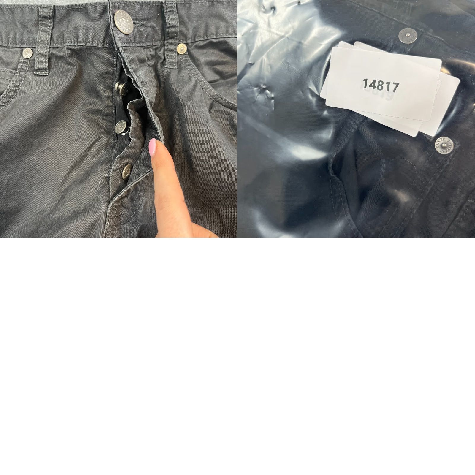Vintage Armani Jeans Jeans Regular Straight 30 30 Dark Black Stretch Button Fly Mens Size US 30 / EU 46 - 9 Thumbnail