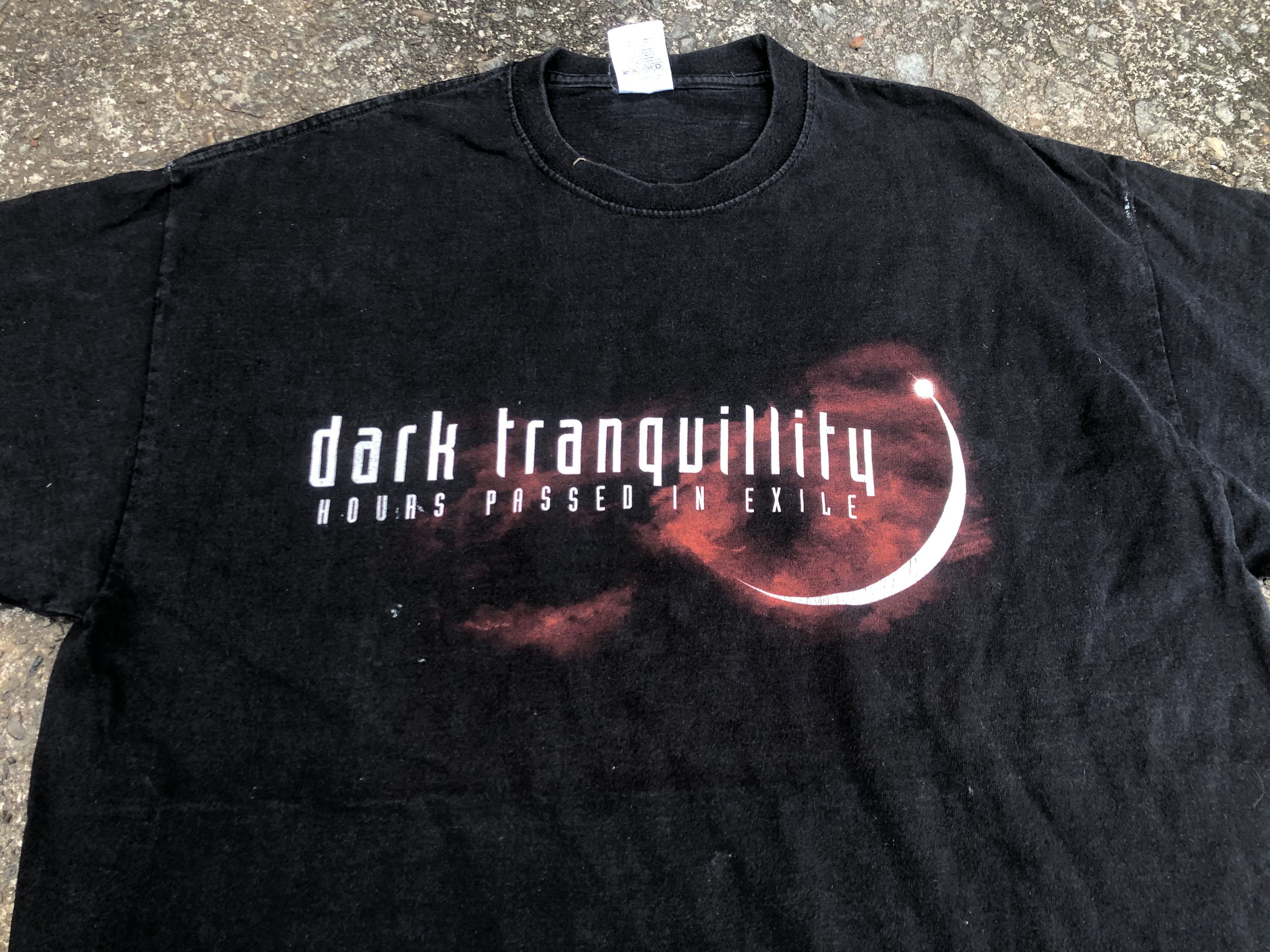 Vintage 🔥Vtg Y2K DARK TRANQUILLITY Hours Passed Metal Band T-Shirt Size US L / EU 52-54 / 3 - 5 Thumbnail