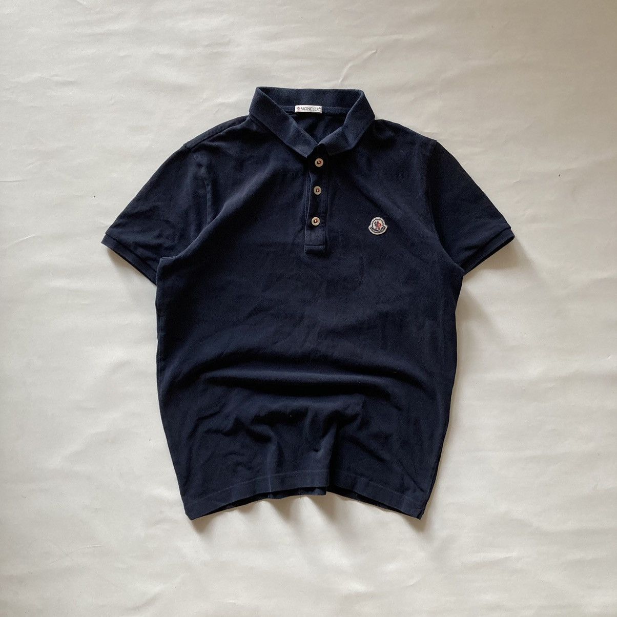 image of Moncler Vintage Polo in Blue, Men's (Size Medium)