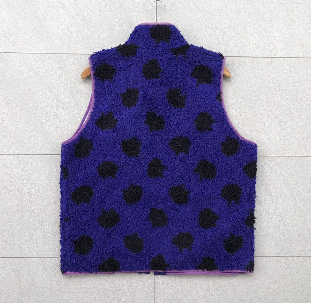 Issey Miyake SS03 Ne-Net Purple Polkadot Fleece Vest Jacket Size US M / EU 48-50 / 2 - 11 Thumbnail