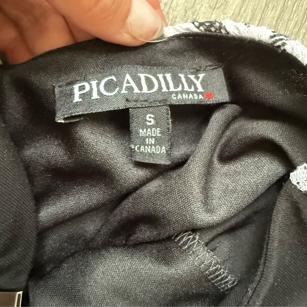 The Unbranded Brand Picadilly Fashion Black and White Sheath Dress V-neck Size XS / US 0-2 / IT 36-38 - 8 Thumbnail