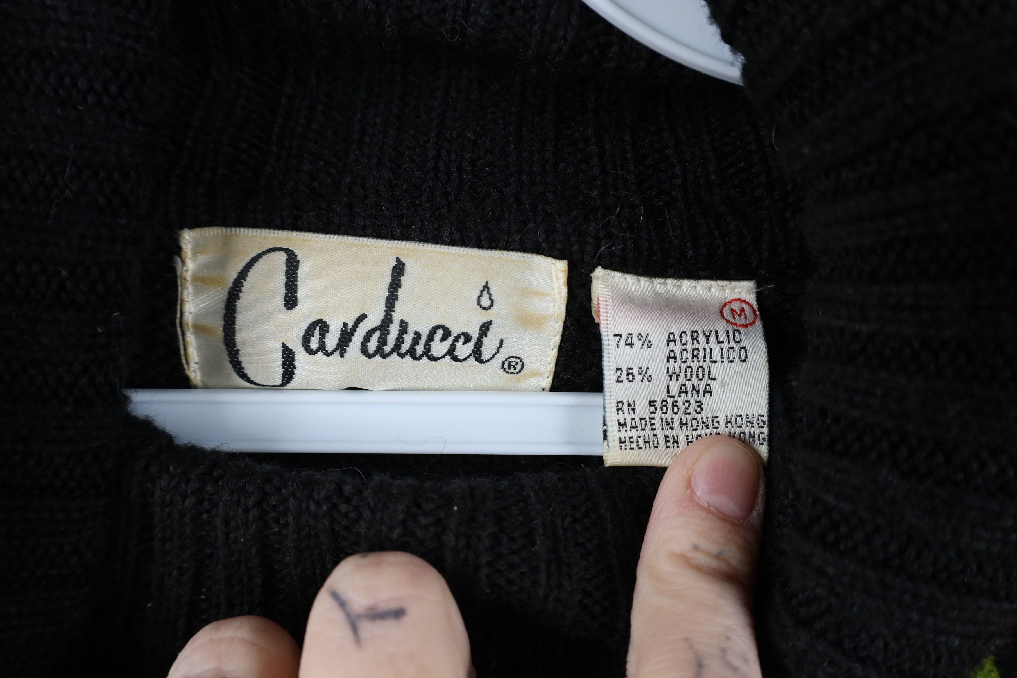 Vintage Vintage 90s Streetwear Embroidered Flower Turtleneck Sweater Size M / US 6-8 / IT 42-44 - 9 Thumbnail