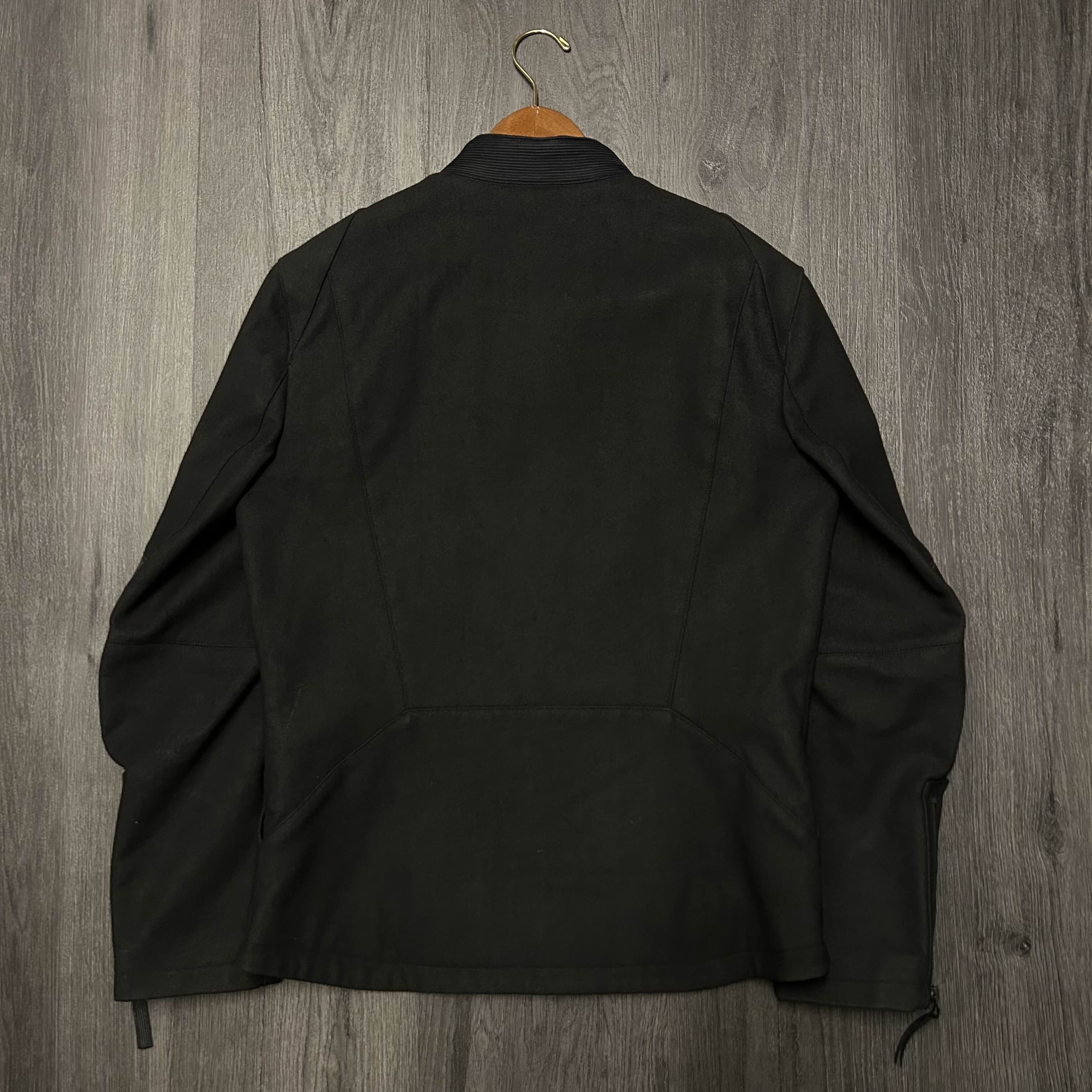 Helmut Lang helmut lang asymmetrical zip wool bikers jacket Size US L / EU 52-54 / 3 - 3 Thumbnail