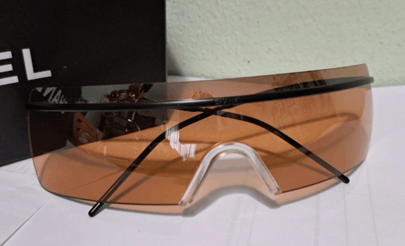 Chanel Chanel Sunglasses CC 4045 Mask Rhinestone Rimless 4017 Size ONE SIZE - 4 Thumbnail