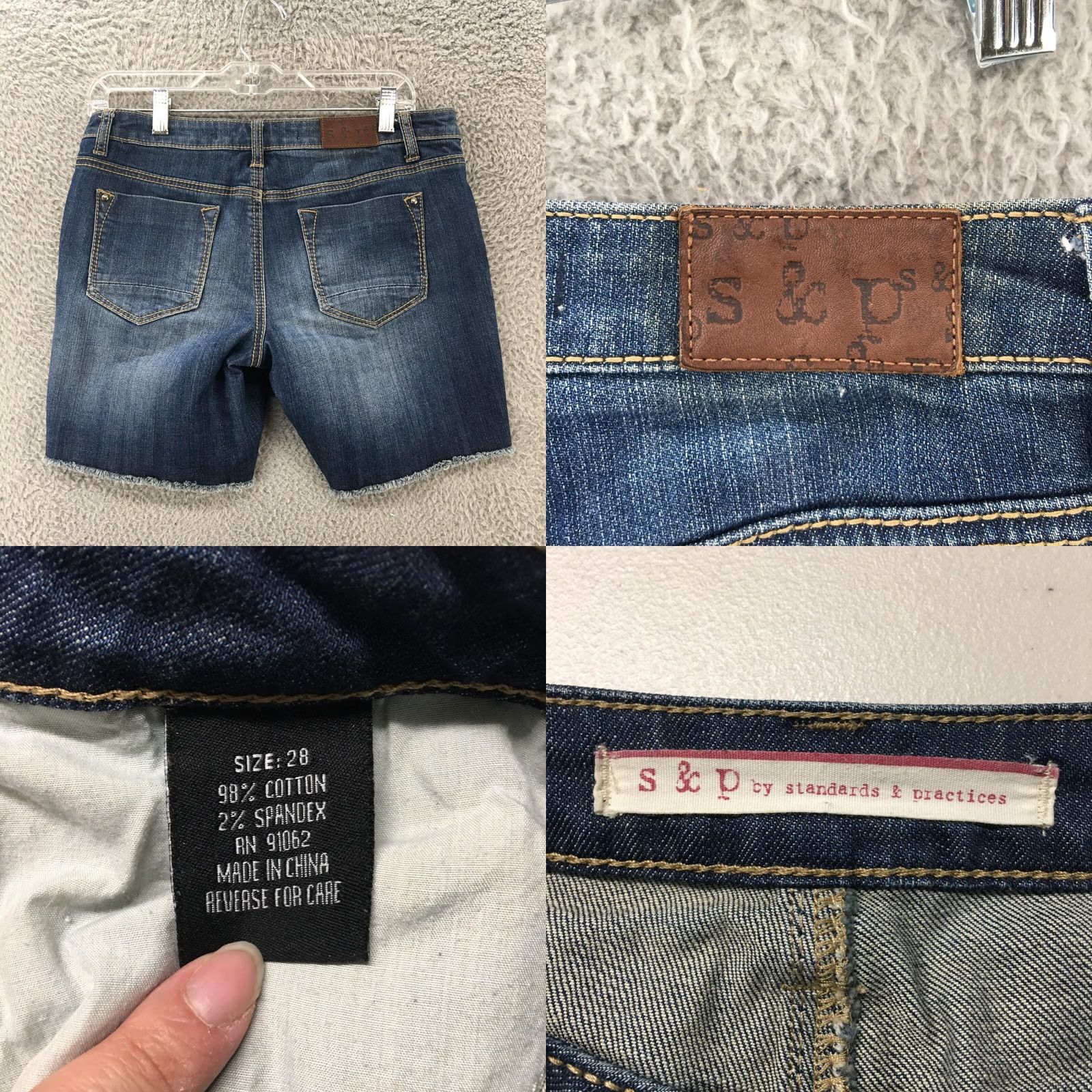 Denime S&P By Standard & Practices Bermuda Shorts Womens 28 Blue Medium Wash Denim Zip Bermuda Shorts Women 28 Blue Medium Wash Denim Zip Size 28" / US 6 / IT 42 - 8 Thumbnail