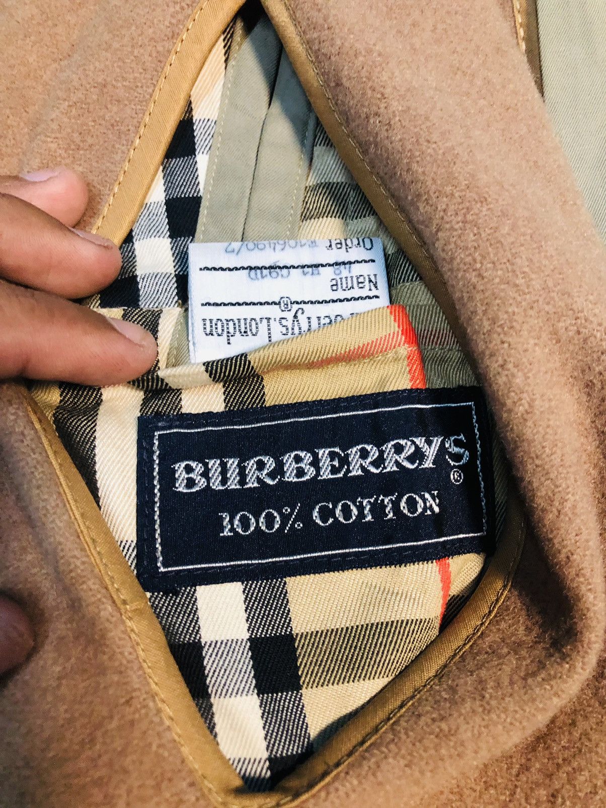 Burberry × Japanese Brand Burberrys Long Jacket Buttoned (30) Size US XL / EU 56 / 4 - 7 Thumbnail