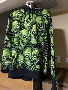 Supreme green clearance skull shirt