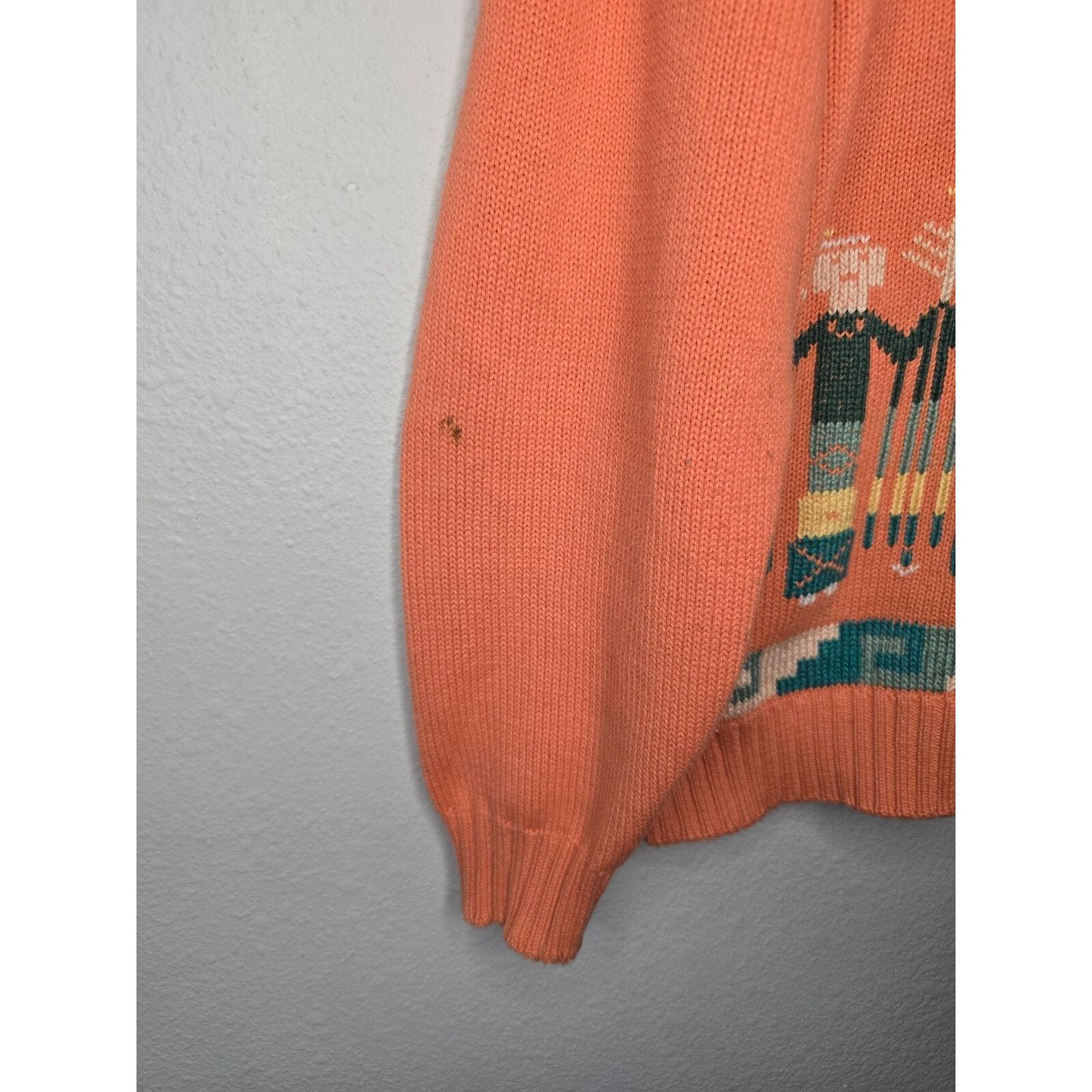 Lands' End Vintage Lands End Sweater Womens Large Peach Knitwear Size L / US 10 / IT 46 - 4 Thumbnail