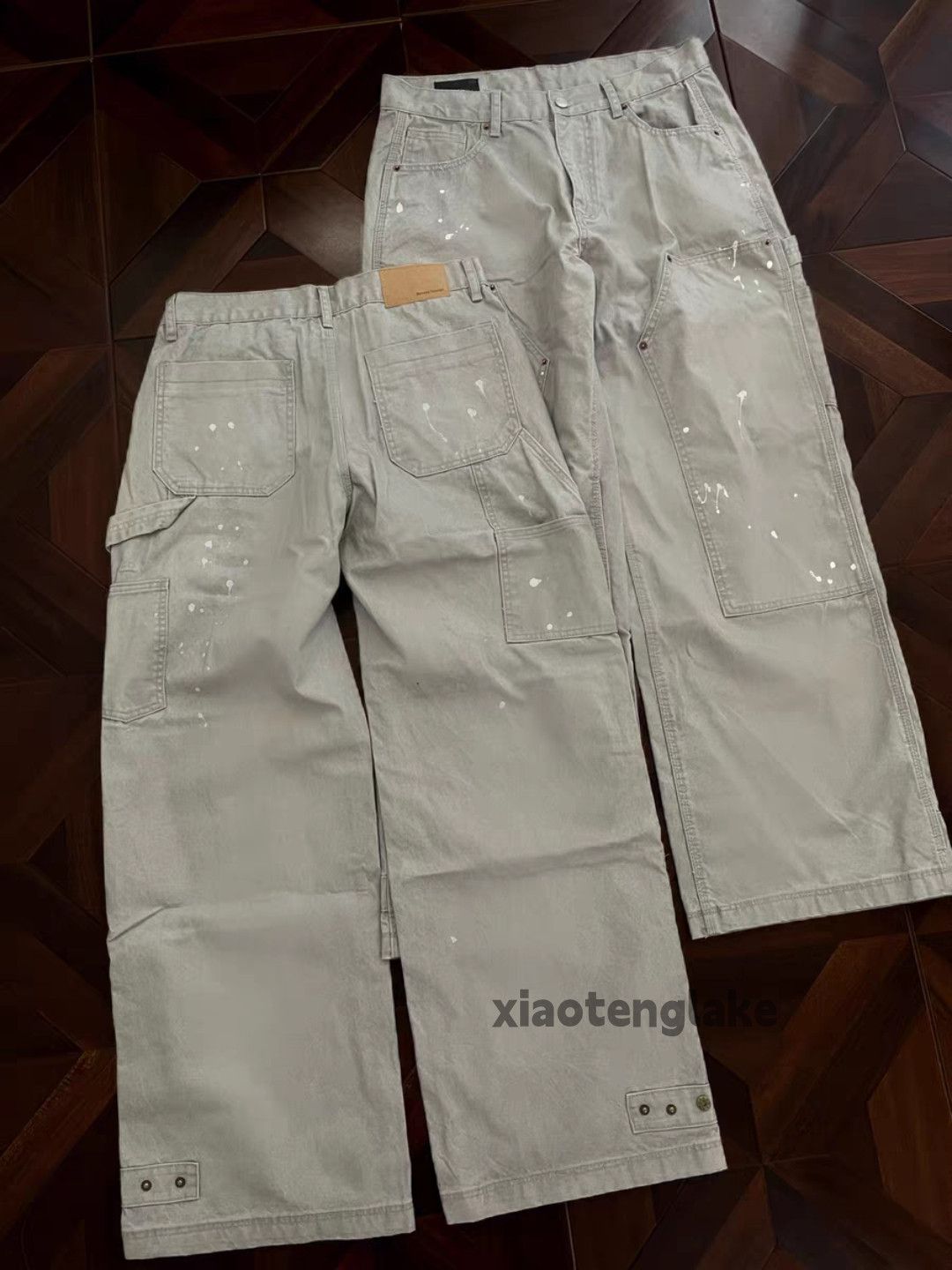 Japanese Brand Utility skate hiphop washed faded carpenter cargo pants Size US 28 / EU 44 - 5 Thumbnail