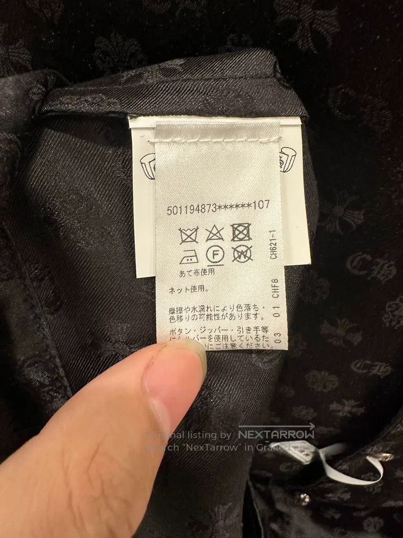 Chrome Hearts CHROME HEARTS Size XL Black multi-element dark striped paja Size US XL / EU 56 / 4 - 5 Thumbnail