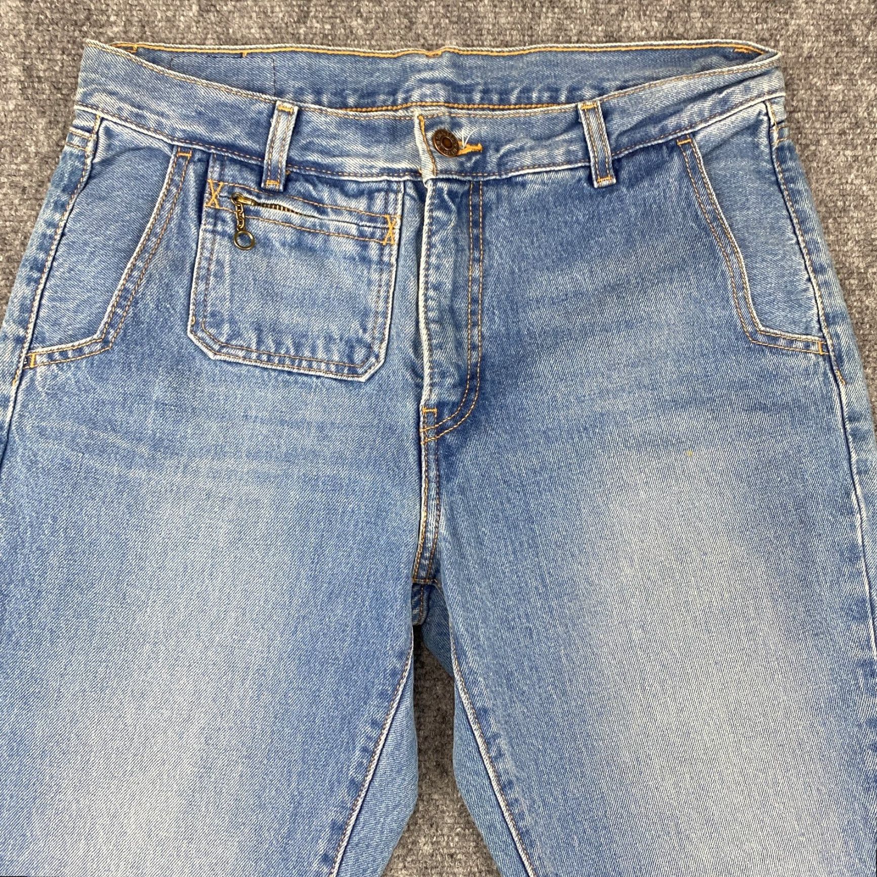 Levi's Levi's Jeans Womens 31 High Rise Zip Pockets Flared Vintage Style Bell Ribcage Distressed 5-Pocket Denim Blue Regular Fit Modern Men/Womens Size 24" / US 00 / IT 34 - 3 Thumbnail